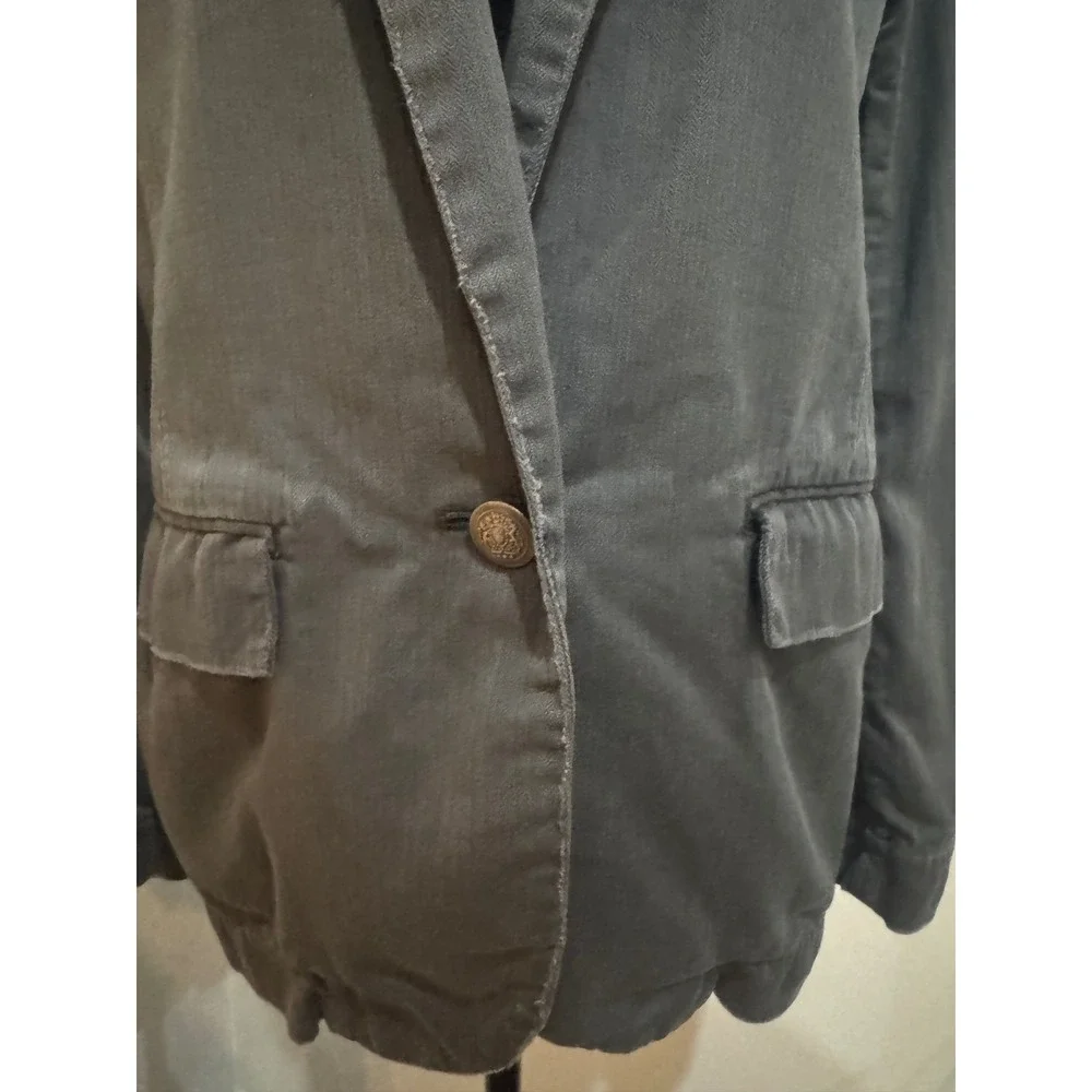 Free people distressed Blazer Jacket Casual Office‎ Career Minimalist Style